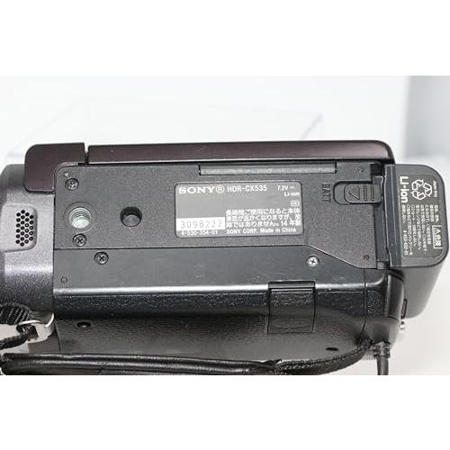 ソニー SONY ビデオカメラ Handycam CX535 内蔵メモリ32GB ボルドーブラウン HDR-CX535/T｜kagayaki-shops4｜06