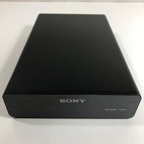 ソニー　TV録画用　据え置き型外付けHDD(2TB)　縦置き・横置き自由なアルミパネル付　HD-U2　ブラック