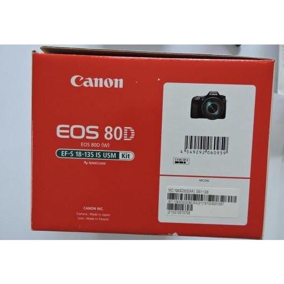 Canon　デジタル一眼レフカメラ　EOS　レンズキット　USM　F3.5-5.6　付属　IS　80D　EF-S18-135mm　EOS80D1813