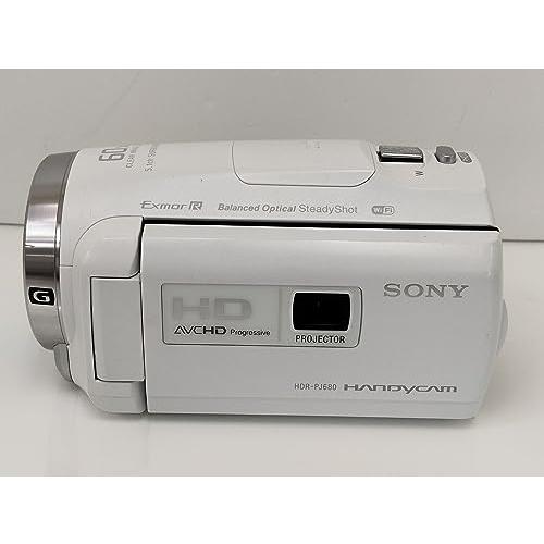 ソニー　ビデオカメラ　HDR-PJ680　光学30倍　64GB　HDR-PJ680　Handycam　ホワイト　W