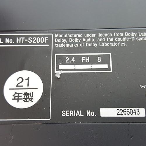 ソニー コンパクトサウンドバー HT-S200F B ブラック 内蔵サブ