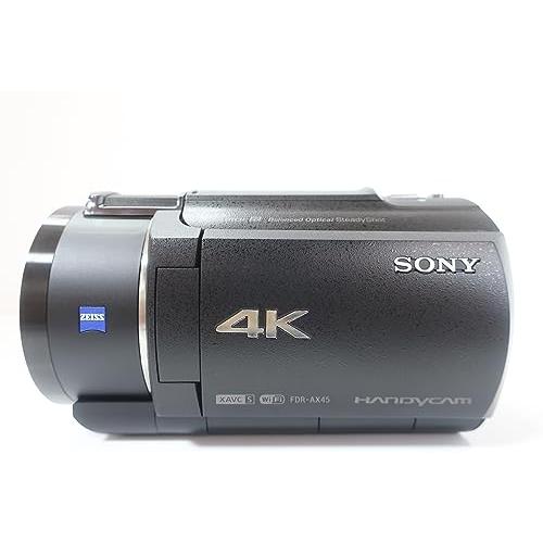 ソニー　4K　ビデオカメラ　内蔵メモリー64GB　ブラック　Handycam　FDR-AX45(2018年モデル)　光学ズ