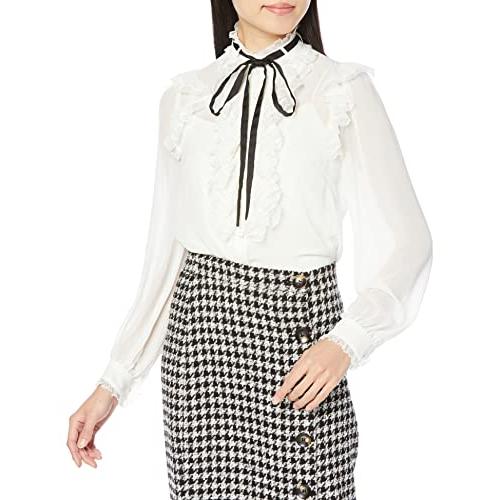 ダブルスタンダードクロージング] Sov.プリーツフリルブラウス 0304