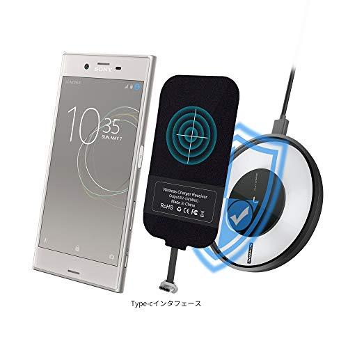 Nillkin スマホ対応ワイヤレスレシーバーシート アダプタ 置くだけで Qi(チー) 規格 USB Type-C端子対応 Android (Typ｜kagayakiya｜02