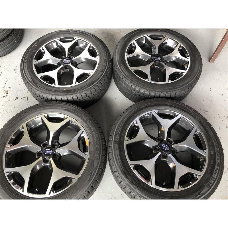 スバル フォレスター SJ系 純正 18インチ スタッドレスタイヤSET 