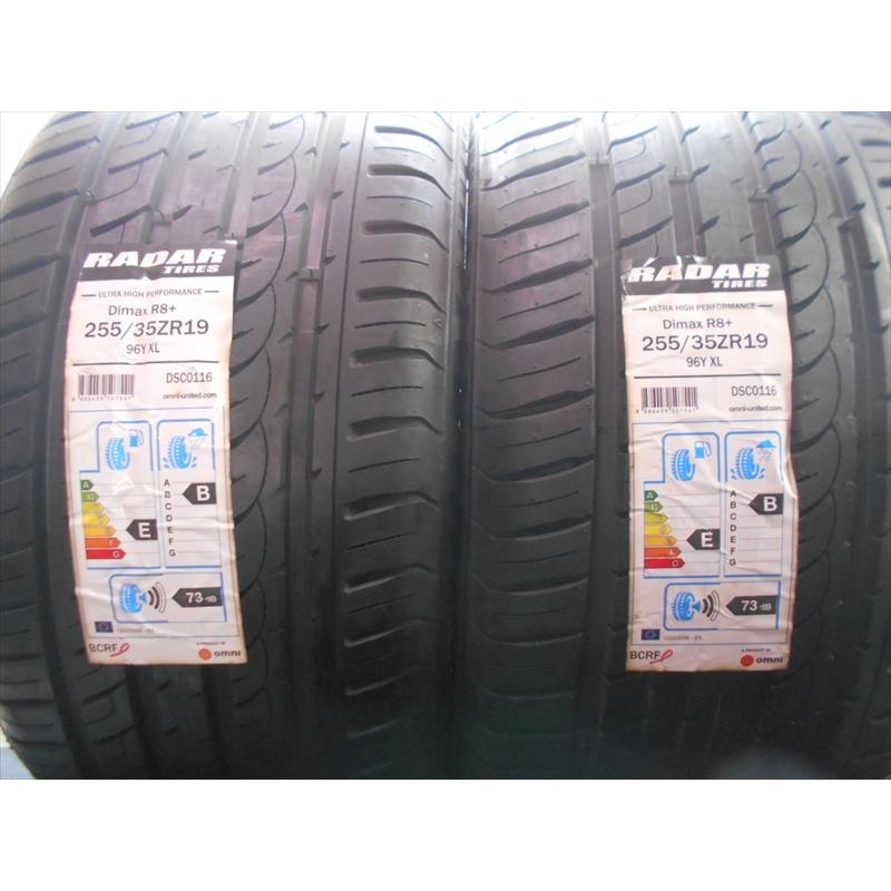 【未使用品】255/35R19 RADAR Dimax R8+ 未使用品 2本【福岡 店頭交換も大歓迎】 : n-0075 : 鹿毛タイヤ ...