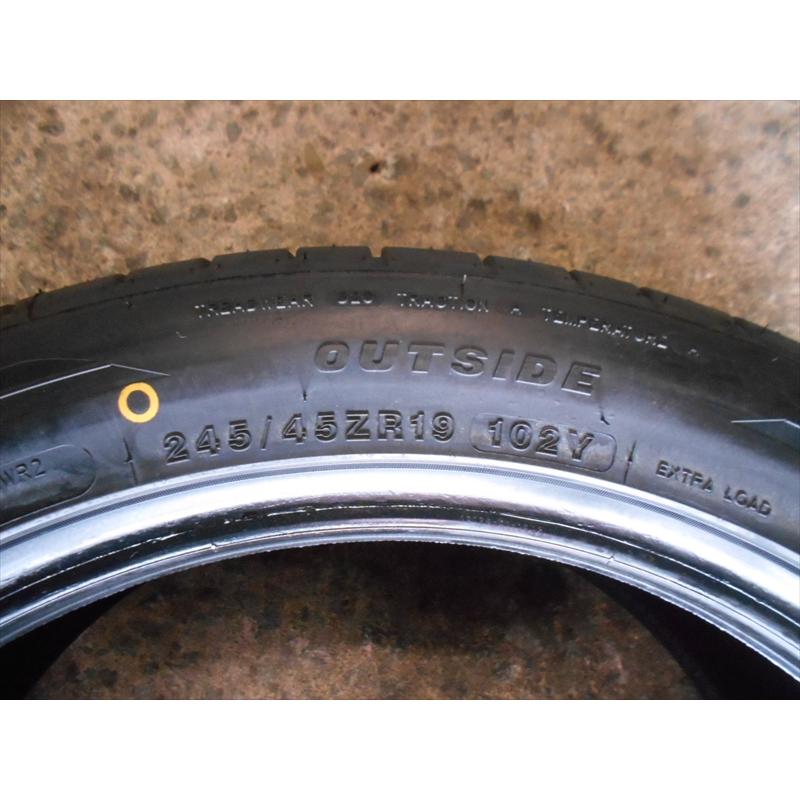 VEURO 【中古タイヤ】245/45R19 102W RoTaLLa SETULA S-RACE RU01 10分 
