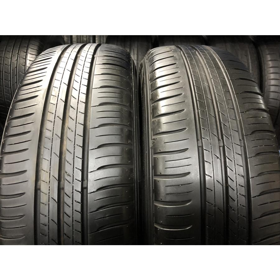 中古タイヤ】195/60R17 DUNLOP ENASAVE EC300+ 8分山×2本 ライズ  