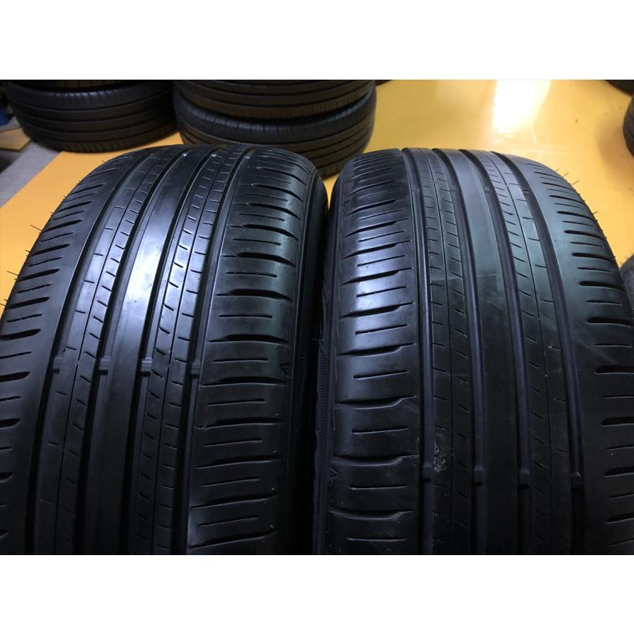 中古タイヤ】215/50R18 DUNLOP ENASAVE EC300+ 7~8分山×2本  
