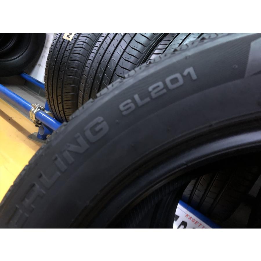 N-0431【中古タイヤ】205/55R16 SEIBERLING SL201 7~8分山×2本 86 BRZ 