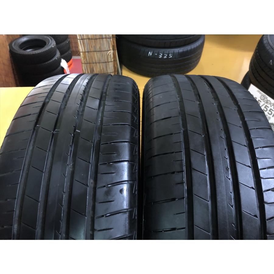 N-0562【中古タイヤ】215/55R18 ブリヂストン TURANZA T005A 8分山×2本  