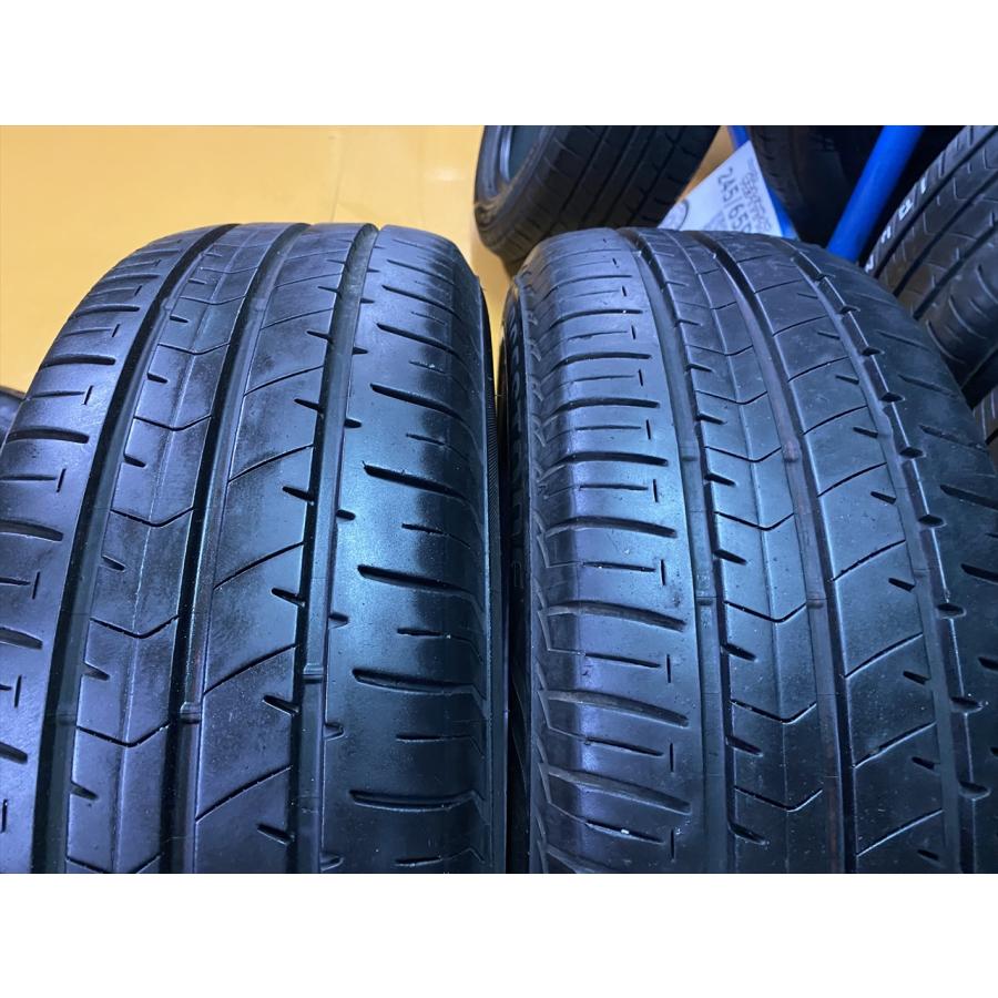 N-0711【中古タイヤ】215/60R16 ブリヂストン ECOPIA NH100RV 8分山×2 