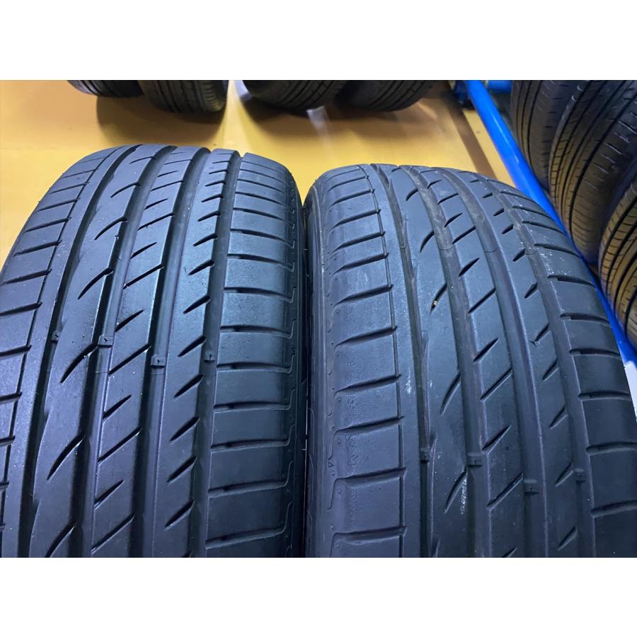 N-0788【中古タイヤ】205/55R16 HANKOOK LauFenn 8分山×2本 86 BRZなど 