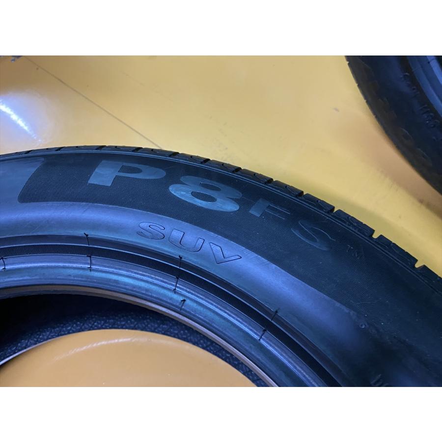 N-0799【中古タイヤ】215/60R17 M+S PIRELLI P8 FS SUV 9分山×2本 