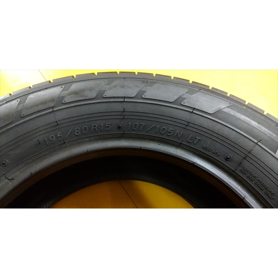 N-0856【中古タイヤ】195/80R15 107/105N LT YOKOHAMA BluEarth RY55 8 