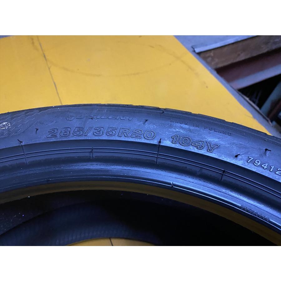 N-0870【中古タイヤ】285/35R20 ブリヂストン TURANZA T005 MO-S 7〜8