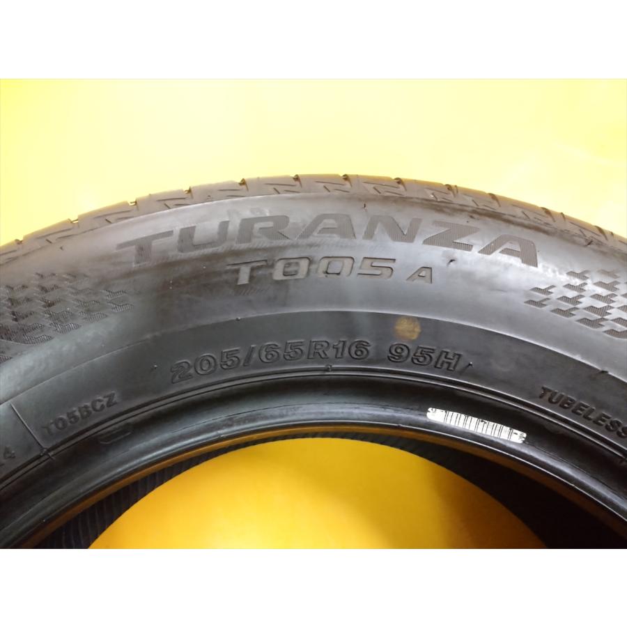 N-0935【中古タイヤ】205/65R16 ブリヂストン TURANZA T005A 9分山×2本 
