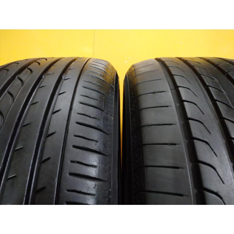 N-0974【中古タイヤ】225/55R17 YOKOHAMA BluEarth RV-02 8分山×2本 