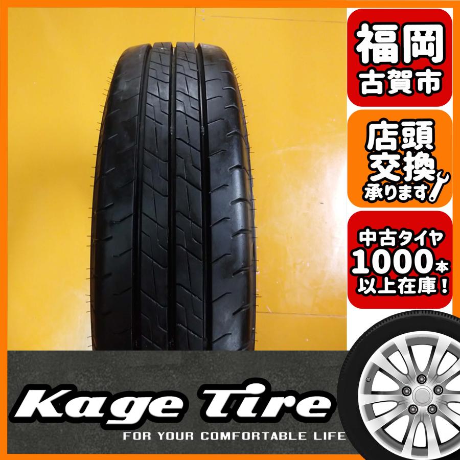 N-1012【中古タイヤ】195/80R15 107/105N LT FALKEN W11 ホワイト 