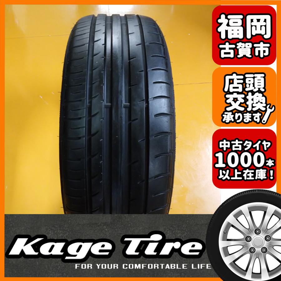 N-1091【中古タイヤ】215/50R18 FALKEN AZENIS FK453u 7分山×1本 