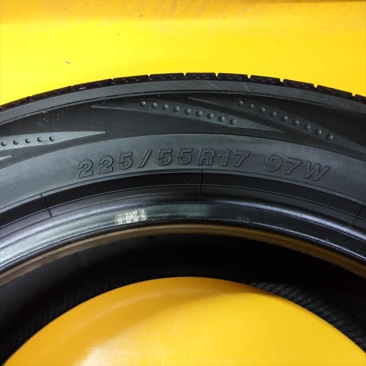 N-1232【中古タイヤ】225/55R17 YOKOHAMA BluEarth RV-02 9分山×1本 