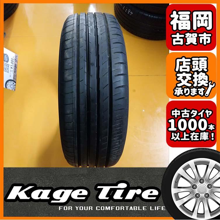 N-1308【中古タイヤ】215/60R16 YOKOHAMA BluEarth-GT 9分山×1本 