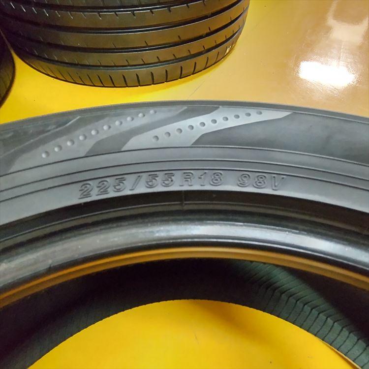 N-1476【中古タイヤ】225/55R18 YOKOHAMA BluEarth-RV RV03 8分山×1本 