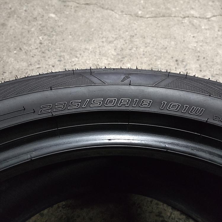 N-1839【中古タイヤ】235/50R18 GOODYEAR EfficientGrip RVF02 9.5分山 