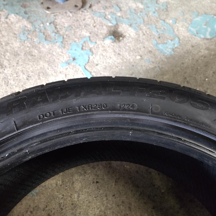 N-1892【中古タイヤ】235/45R19 MINERVA F205 8分山×1本 マツダ CX-8