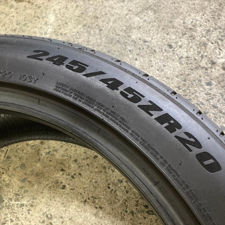 SP SPORT N-2138【中古タイヤ】245/45R20 DUNLOP e.SPORT MAXX 8分山×2 