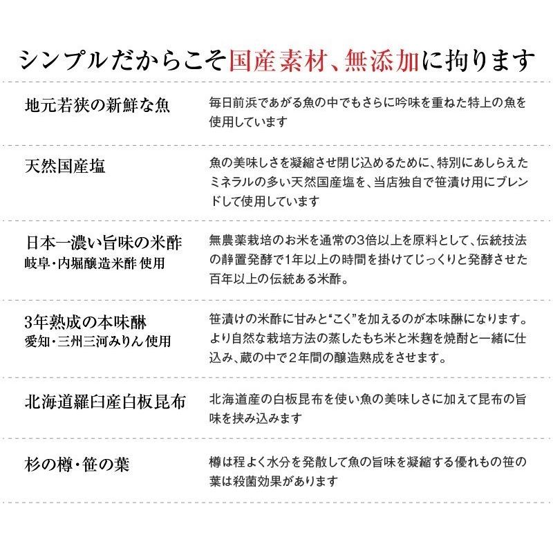 年末年始 ギフト【化粧箱入り半樽（85g）×3個】小鯛の笹漬け 炙りのどぐろ昆布締め 若狭ぐじ昆布 お取り寄せ お祝い お返し お慶び 内祝 福井【NE】 |  | 04
