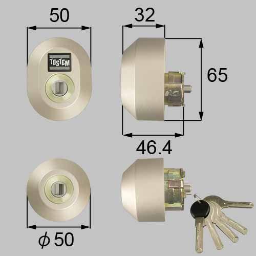 TOSTEM【トステム】MIWA交換用シャッター付き「プレナスX」QDK-668
