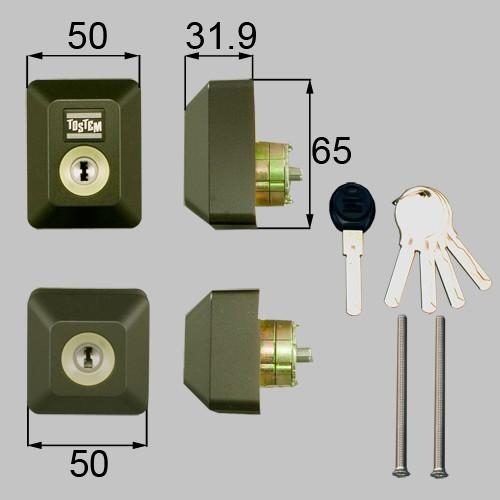 TOSTEM トステム FORMAEX フォルマEX D5GZ2004 ユーシンショウワ 交換用 SHOWA Wシリンダー 2個同一 刻印：QDD835・QDD688・QDC19 ブラウン
