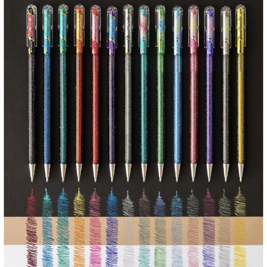 ぺんてる（Pentel） ゲルインキボールペン デュアルメタリック