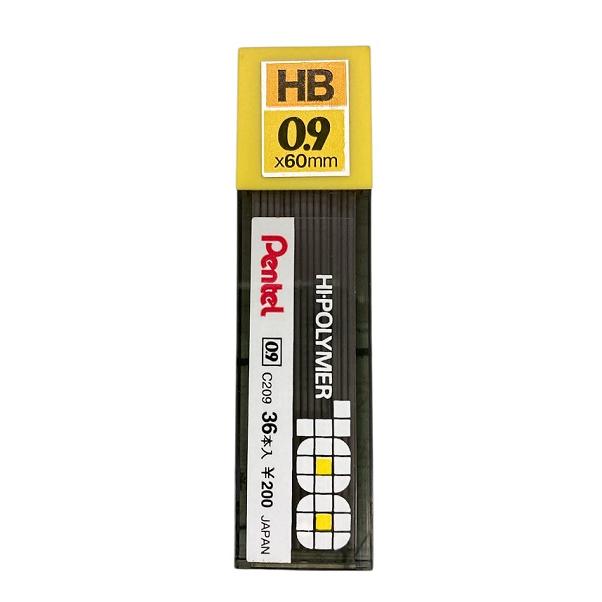 ぺんてる（Pentel） シャープ芯 ハイポリマー100 C209 HB 0.9mm 36本