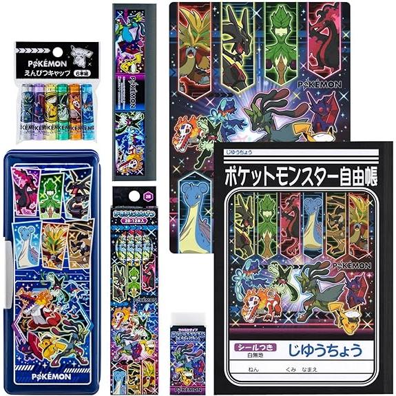 ポケットモンスター ソフト 7点セット 楽天市場】送料無料【POCKET MONSTERS 入学 文具 7点セット 御三家