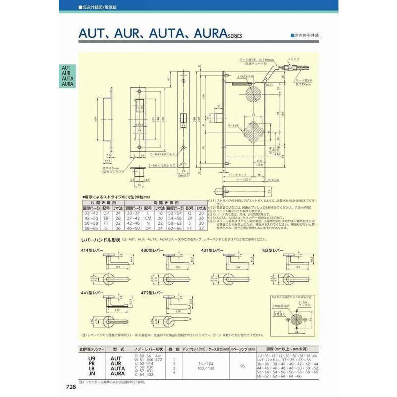 美和ロック MIWA AUT50-1型 BS76mm 電気錠 AUT AUR AUTA AURA 美和ロック MIWA AUT50-1型 BS76mm 電気錠 AUT AUR AUTA AURA