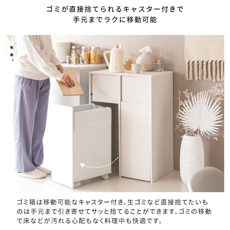 ゴミ箱 キャスター付き おしゃれ 45l 45L スリム ふた付き