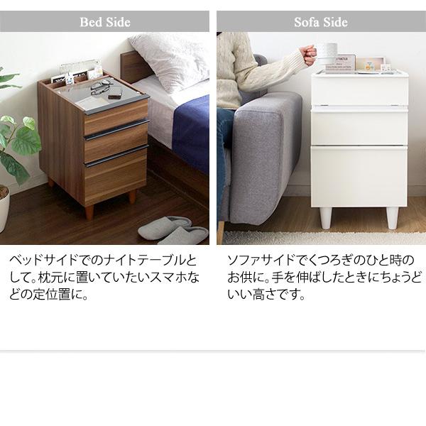 アンティーク風サイドテーブル ベッド横テーブル ソファテーブル 引き出し付き Amazon｜Artloge サイドテーブル ガラス 引き出し 2段 収納