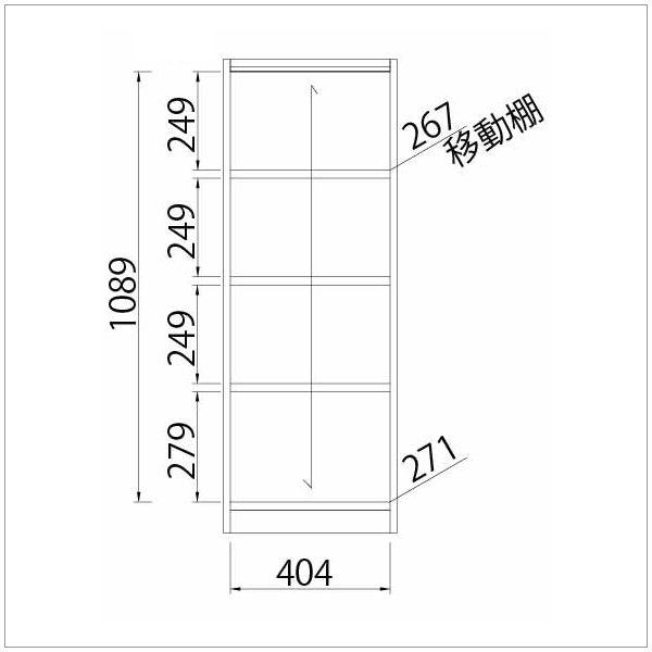 収納棚 オープンラック カラーボックス (横幅44cm 奥行29cm 高さ120cm)｜kagle｜05