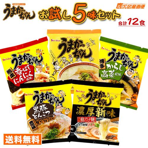 うまかっちゃん お試し 食べ比べセット 5種12食 ハウス食品 : ra