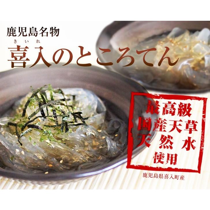 クール便 喜入のところてん ひら切り/細切り組み合わせ 8個組 国産天草