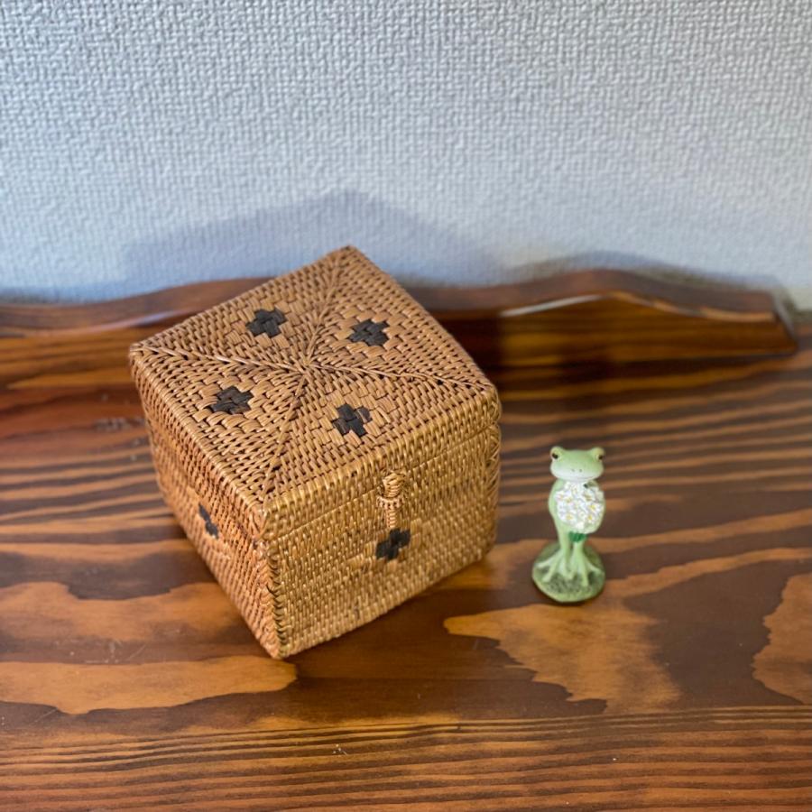 アタバスケット…角型…バリ島インドネシア…箸入れ（残り6個となりました