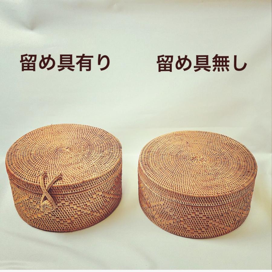 丸型蓋付バスケット アタ雑貨 バリ島 エスニックインテリア 収納 丸型蓋付バスケット アタ雑貨 バリ島 エスニックインテリア 収納