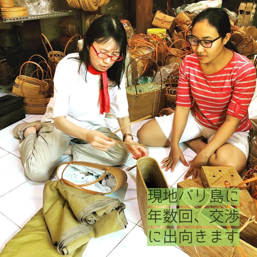 (新品)　トレー付　アタバスケット　かごバッグ　カゴ　ピクニック　バリ島　カゴ kagocierge_ata-41-s-l