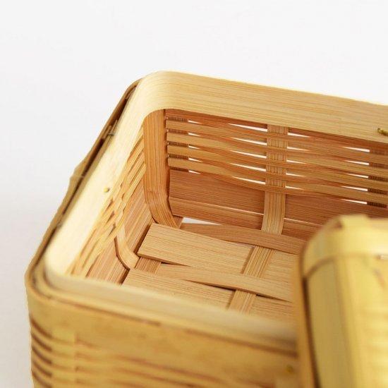 白竹サンドイッチ籠＜創作竹芸とみなが＞ : かごしま特産品ねっとかご