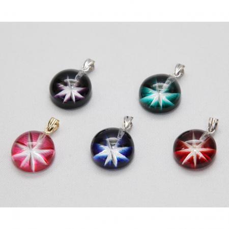 小 丸 ペンダント ネックレス アクセサリー 【薩摩切子 鹿児島 小 丸 ペンダント ネックレス アクセサリー 【薩摩切子 鹿児島
