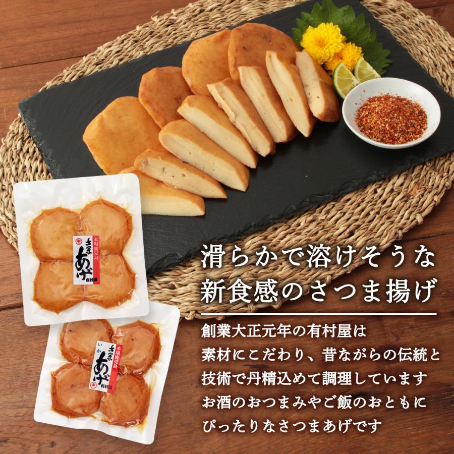 送料無料 [有村屋] さつま揚げ 【常温】さつまあげ 長期保存可 (いか