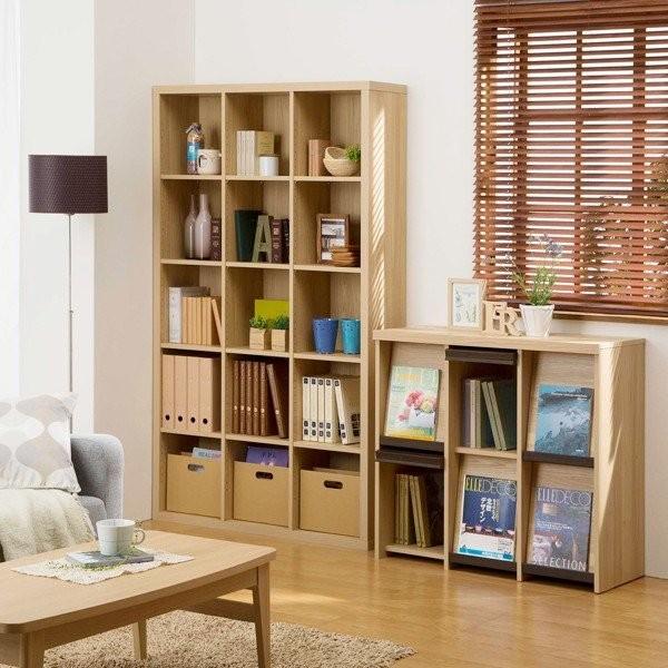 訳ありセール格安 ディスプレイラック フラップ扉 本棚 おしゃれ 収納 背の低い ミニ 木製 木目 調 扉付き 収納 ラック 3列 2段 リビング シェルフ クーポン配布中 交換無料 Delta Lux Fr