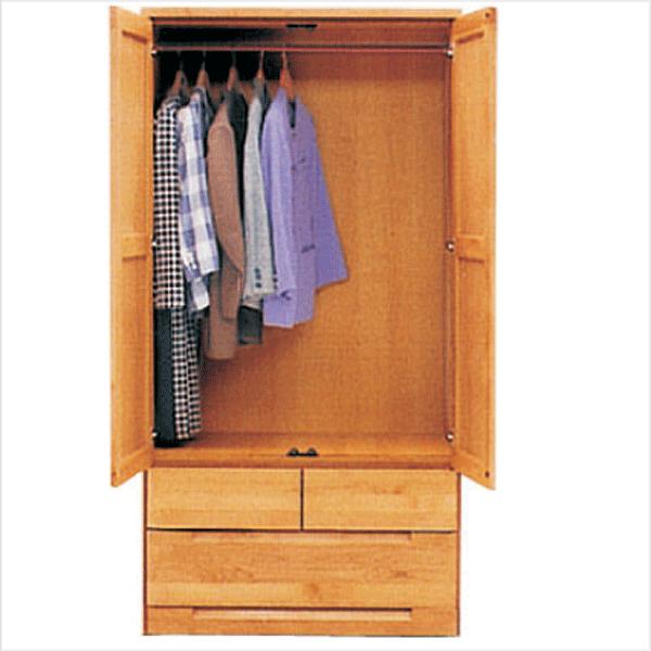 ワードローブ 服吊り クローゼット タンス 開き戸 90幅 幅90cm 衣類